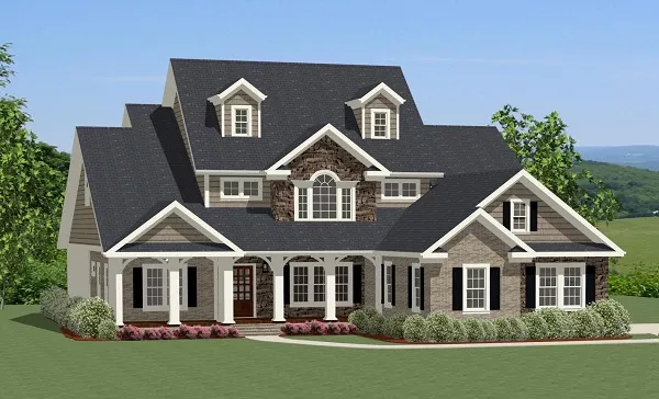 image of two story house plan 9051