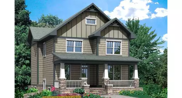 image of two story house plan 7122