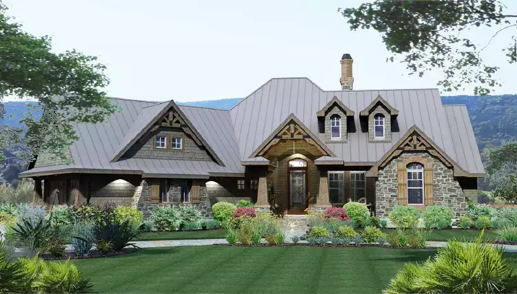 image of 1.5 story house plan 3057