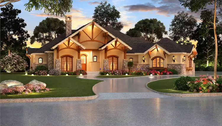 image of traditional house plan 4846