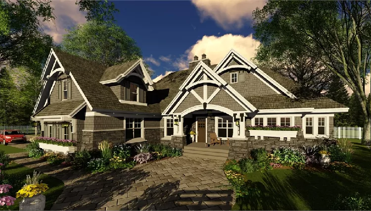 image of 1.5 story house plan 9716