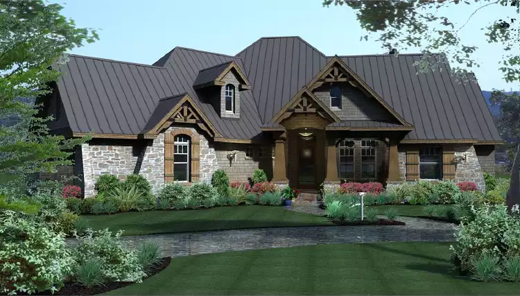 image of empty nester house plan 2297